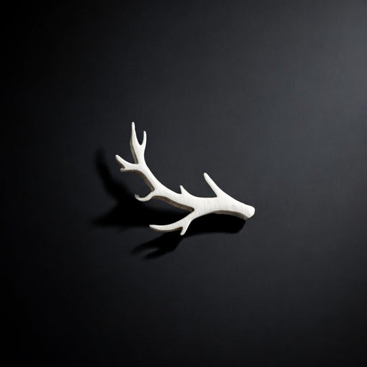 Deer Antler Accent Charm Findings & Embellishments for Soldering DIY Jewelry Making in Sterling Silver