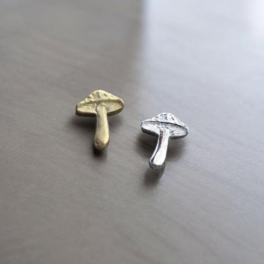 Mushroom Accent Charm Embellishments for Soldering or Jewelry Making