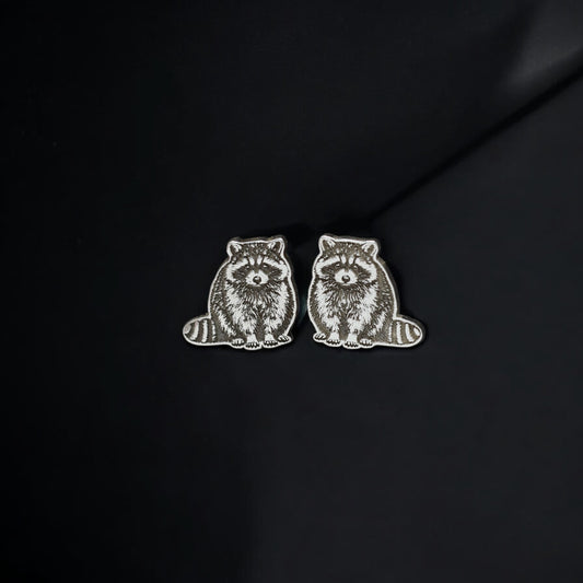 Raccoon Accent Charm Findings & Embellishments for DIY Jewelry Making Soldering in Sterling Silver